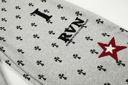 クロス柄スターロゴワイドパンツ/2color/cm0076