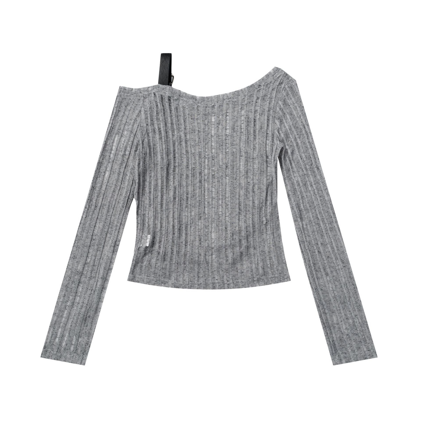 ベルトデザインオフショルダートップス/2color/cm0154