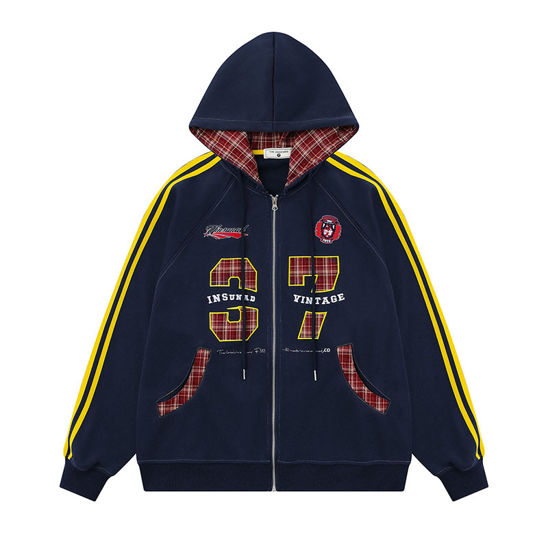 ナンバーロゴラインスウェットパーカー/2color/cm0081