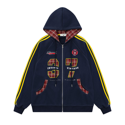 ナンバーロゴラインスウェットパーカー/2color/cm0081