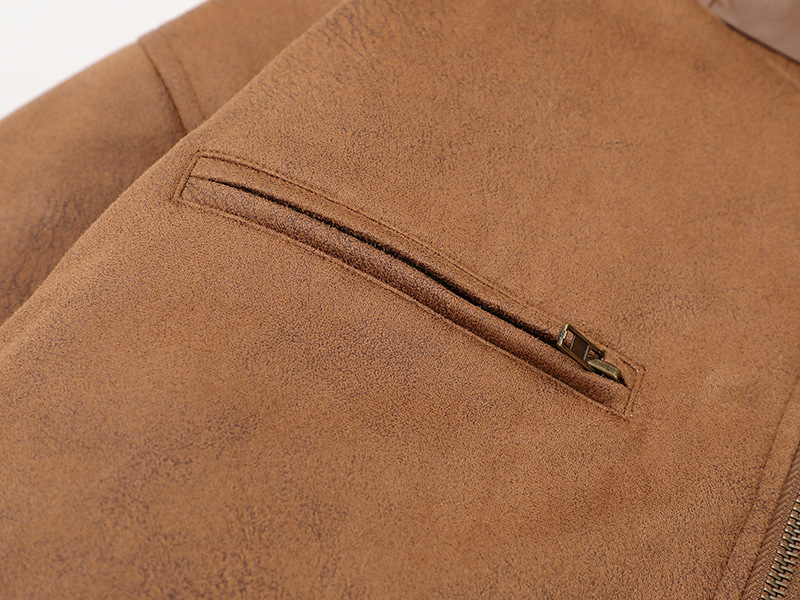 スエード調ファー付きジャケット/3color/cm0018