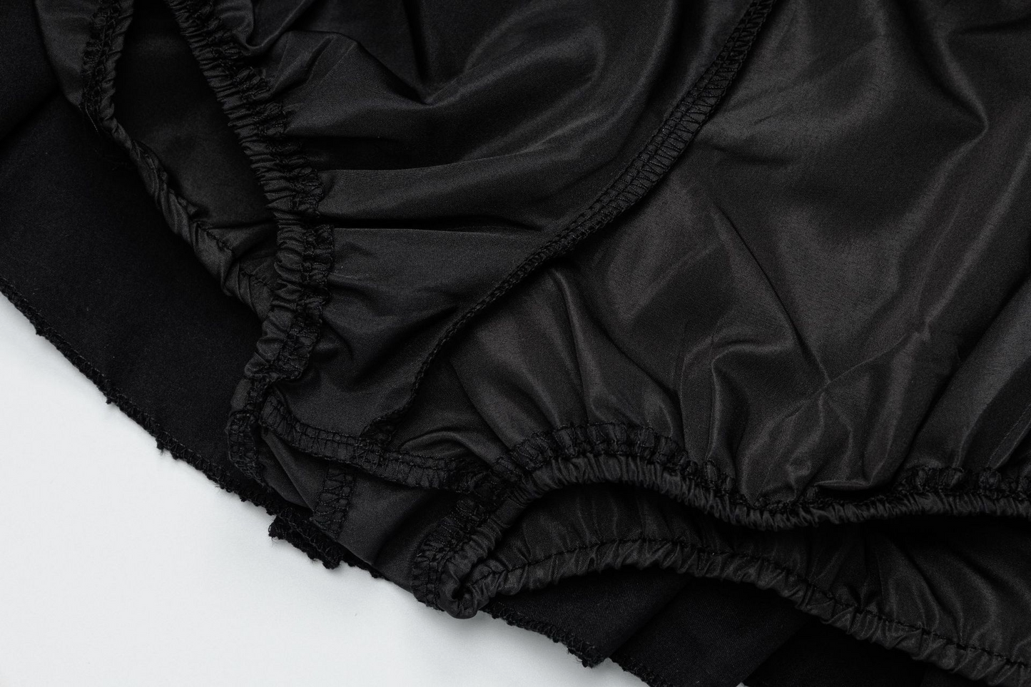 レースディテールクロスデザインリボンミニスカート/cm0107