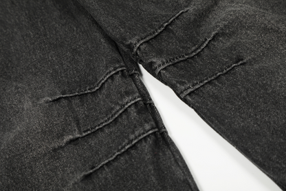 ジップディテールマルチポケットデニムカーゴパンツ/2color/cm0130