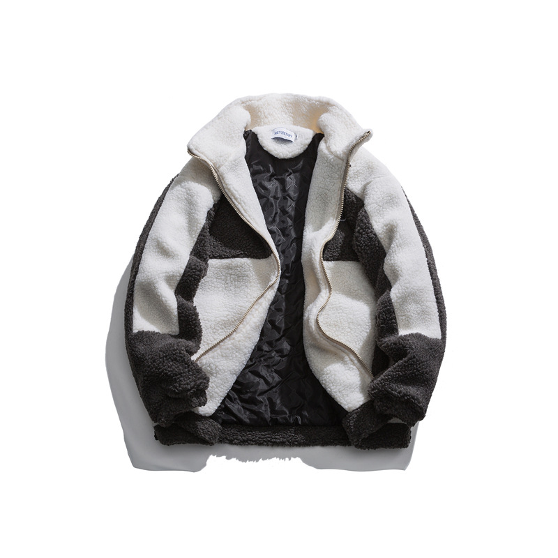 バイカラーワンポイントロゴボアジャケット/2color/cm0122