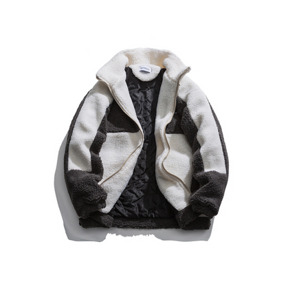 バイカラーワンポイントロゴボアジャケット/2color/cm0122