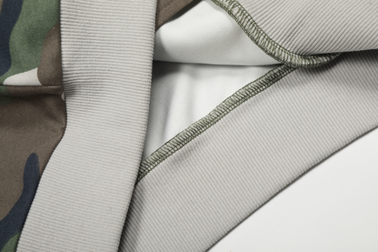 カモフラージュフード付きスウェットパーカー/cm0131