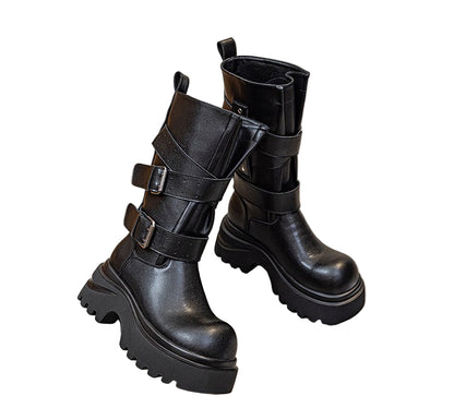 ベルトバックルデザインブーツ/cm0148