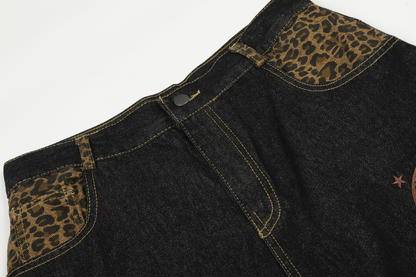 レオパードディテールワンポイントロゴパンツ/2color/cm0141