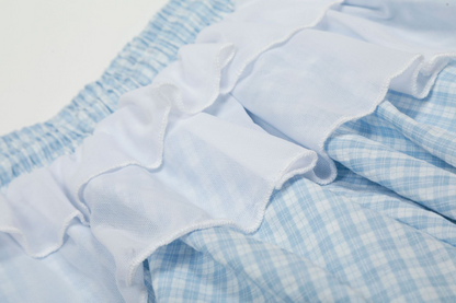 シースルーディテールバブルヘムミニスカート/2color/cm0108