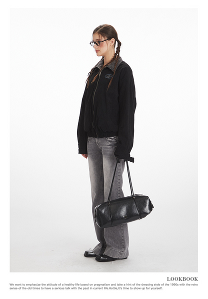 リバーシブル/コントラスト チェック柄 ヴィンテージジャケット/2color/cm0060