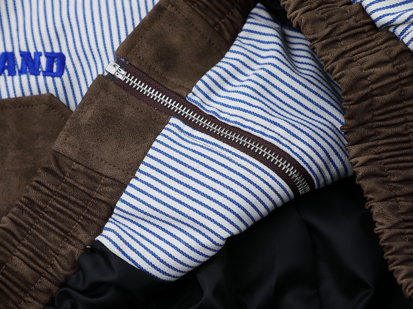 ストライプラインデザイン切り替えジャケット/cm0046