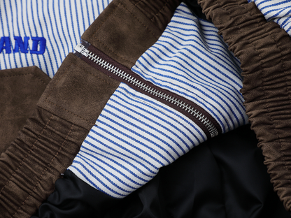 ストライプラインデザイン切り替えジャケット/cm0046