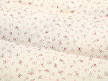 リボンデザインフラワー柄パファージャケット/2color/cm0070