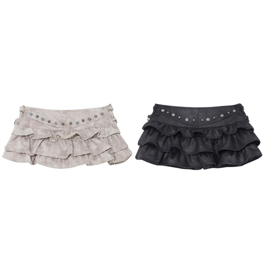 エコスエードプリーツスカート/2color/cm0173