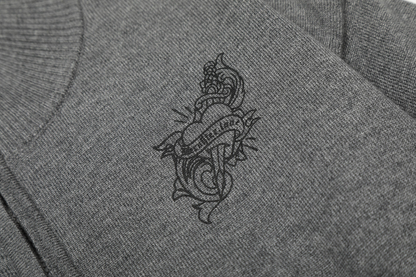 ジップアッププリントロゴカーディガン/2color/cm0132