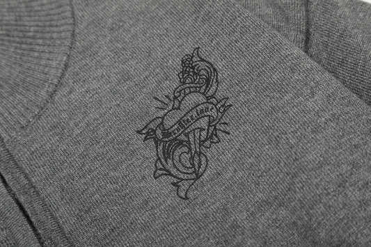 ジップアッププリントロゴカーディガン/2color/cm0132