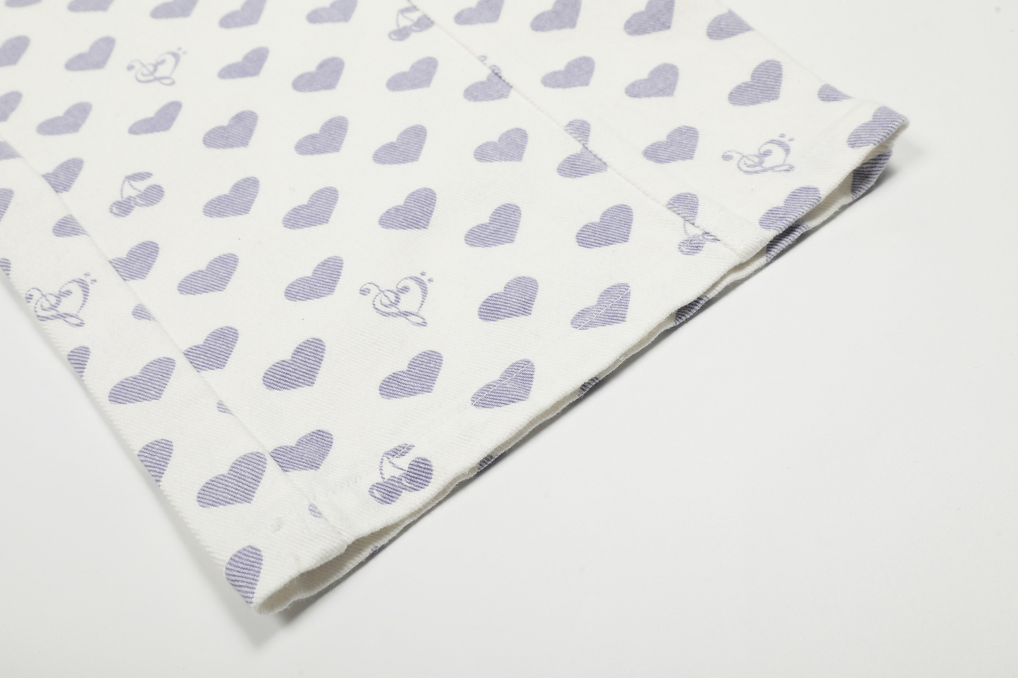 ハート柄刺繍ディテールパンツcm0008