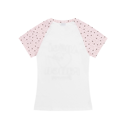 2color/ラグランスリーブハートTシャツ/cm0300