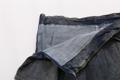 クロススタッズデザインデニムミニスカート/2color/cm0142