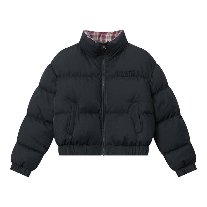 リバーシブルチェックパファージャケット cm0019