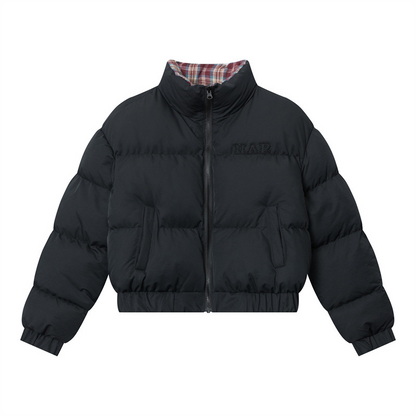 リバーシブルチェックパファージャケット cm0019