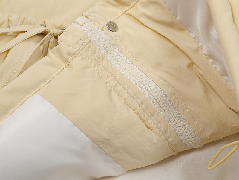 BIGポケットリボンデザインパファージャケット/2color/cm0079