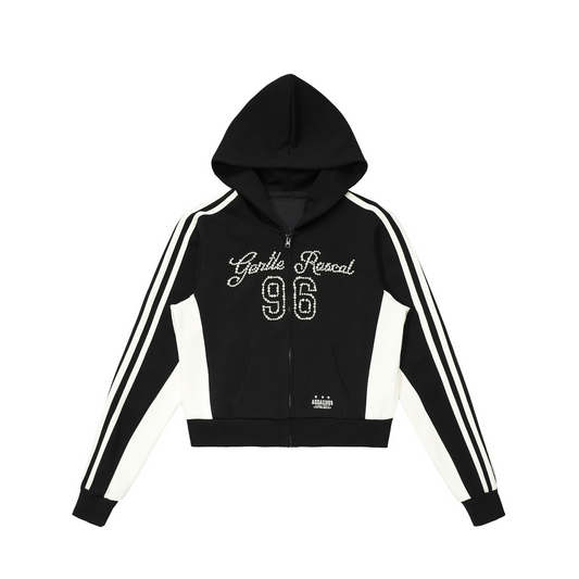 ビーズロゴラインデザインパーカー/3color/cm0073