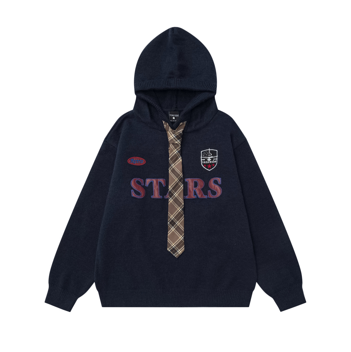 ネクタイニットロゴパーカー/2color/cm0017