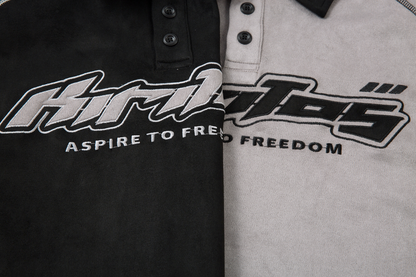 ヴィンテージバイカラー/ステッチデティールポロトップス/2color/cm0061