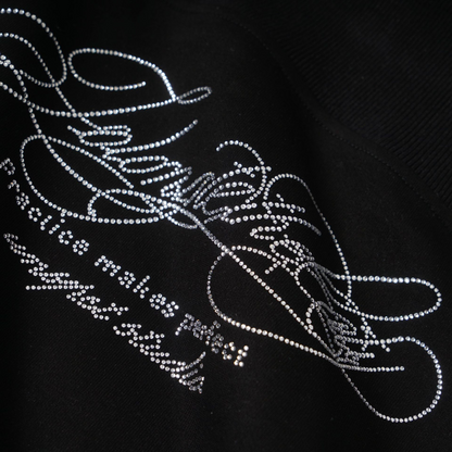 リブデザインビジューロゴパーカー/2color/cm0062