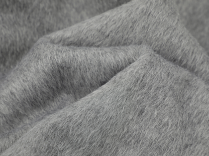 リボンデザインフェイクファーフードジャケット/2color/cm0002