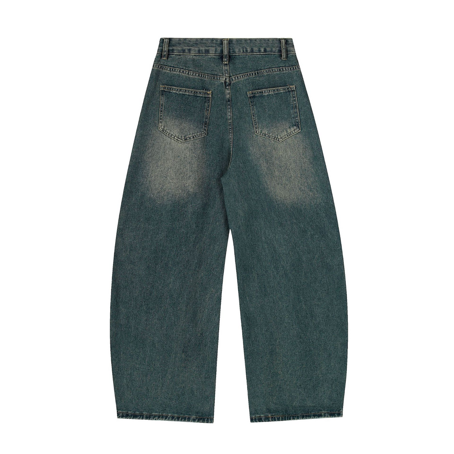 スターデザインワイドデニムパンツ/2color/cm0007