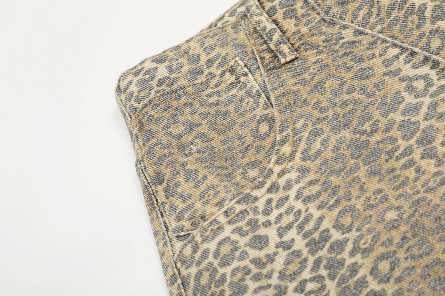 ヒョウ柄ルーズデニムパンツcm0010