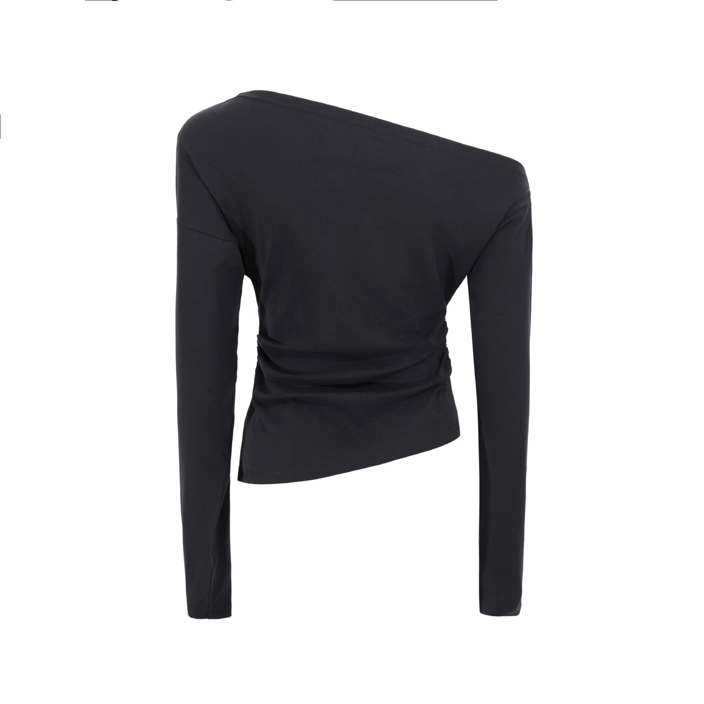 スタッズ付きアシメオフショルダーTシャツ/3color/cm0104