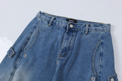 ワイドウォッシュドデニムパンツcm0009