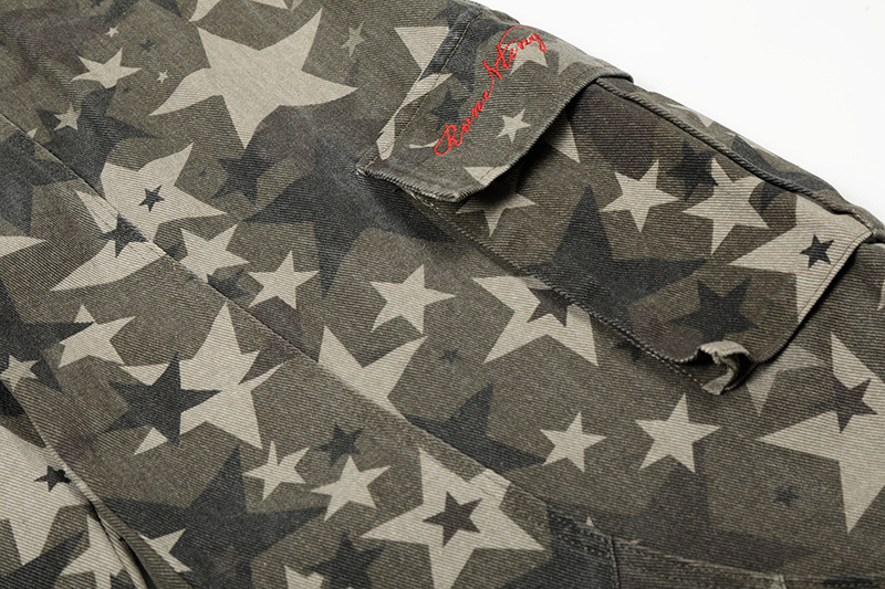 スターカモフラージュ柄ワイドレッグパンツ/cm0150