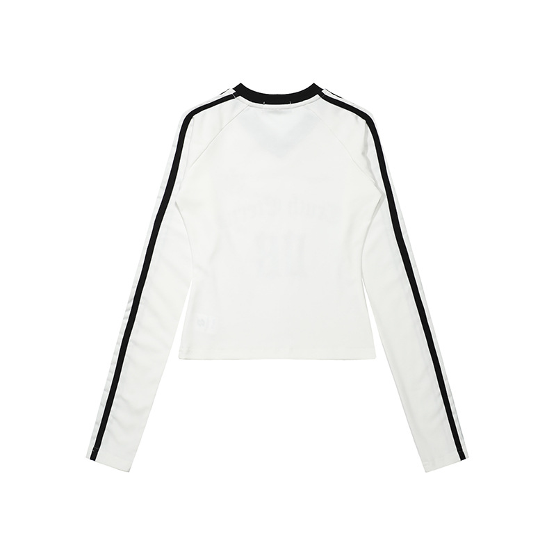 スポーティーナンバープリント長袖Tシャツ/2color/cm0101