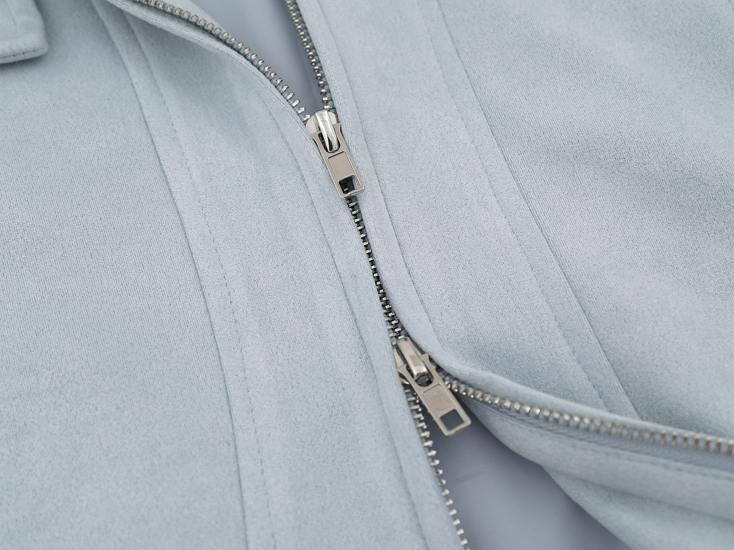 取り外しファー付きポケットデザインジップアップジャケット/2color/cm0043