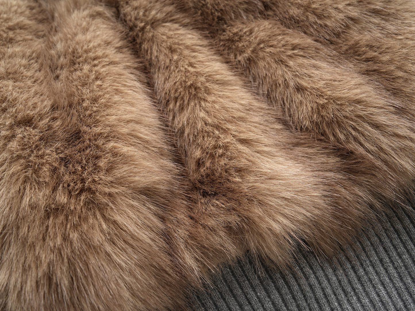 ファー切り替えスウェットパーカー/2color/cm0023