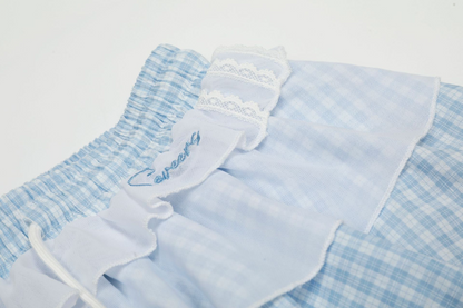 シースルーディテールバブルヘムミニスカート/2color/cm0108