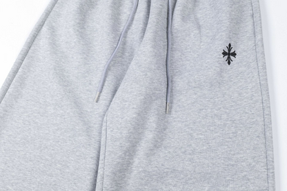 クロスデザインアルファベットスウェットパンツ/cm0092