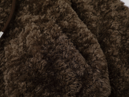 ツノ耳フードワンポイントロゴボアジャケット/2color/cm0074