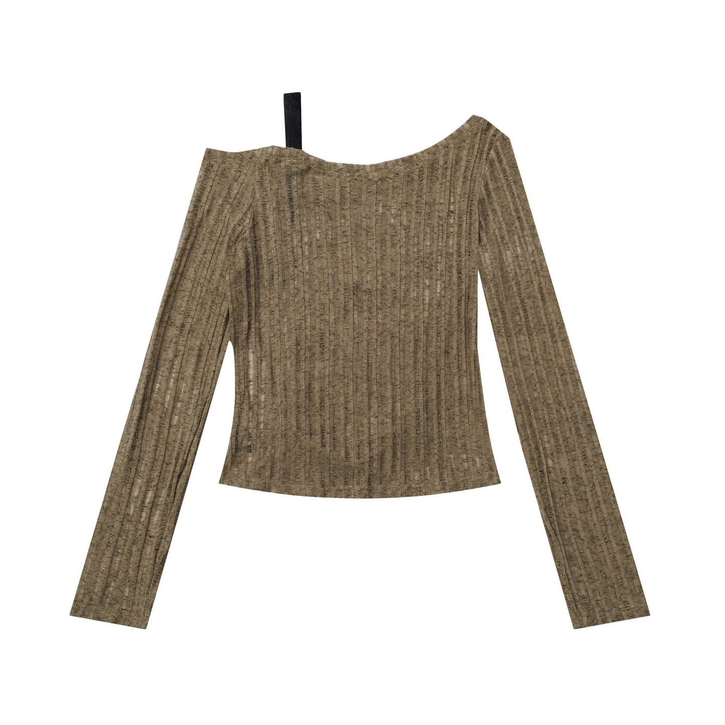 ベルトデザインオフショルダートップス/2color/cm0154