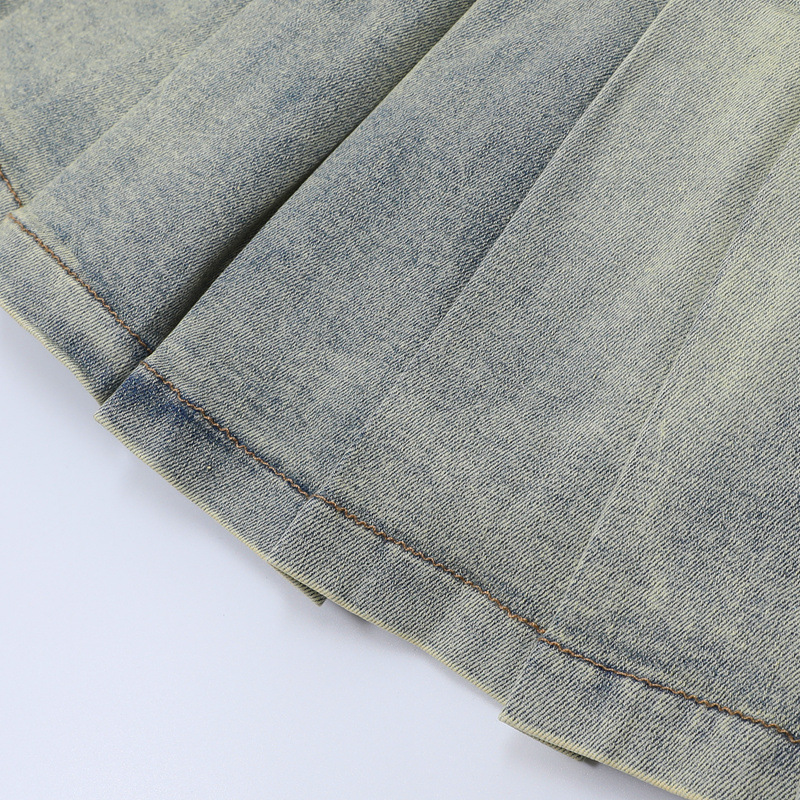 スタープリントデニムミニスカート/3color/cm0011