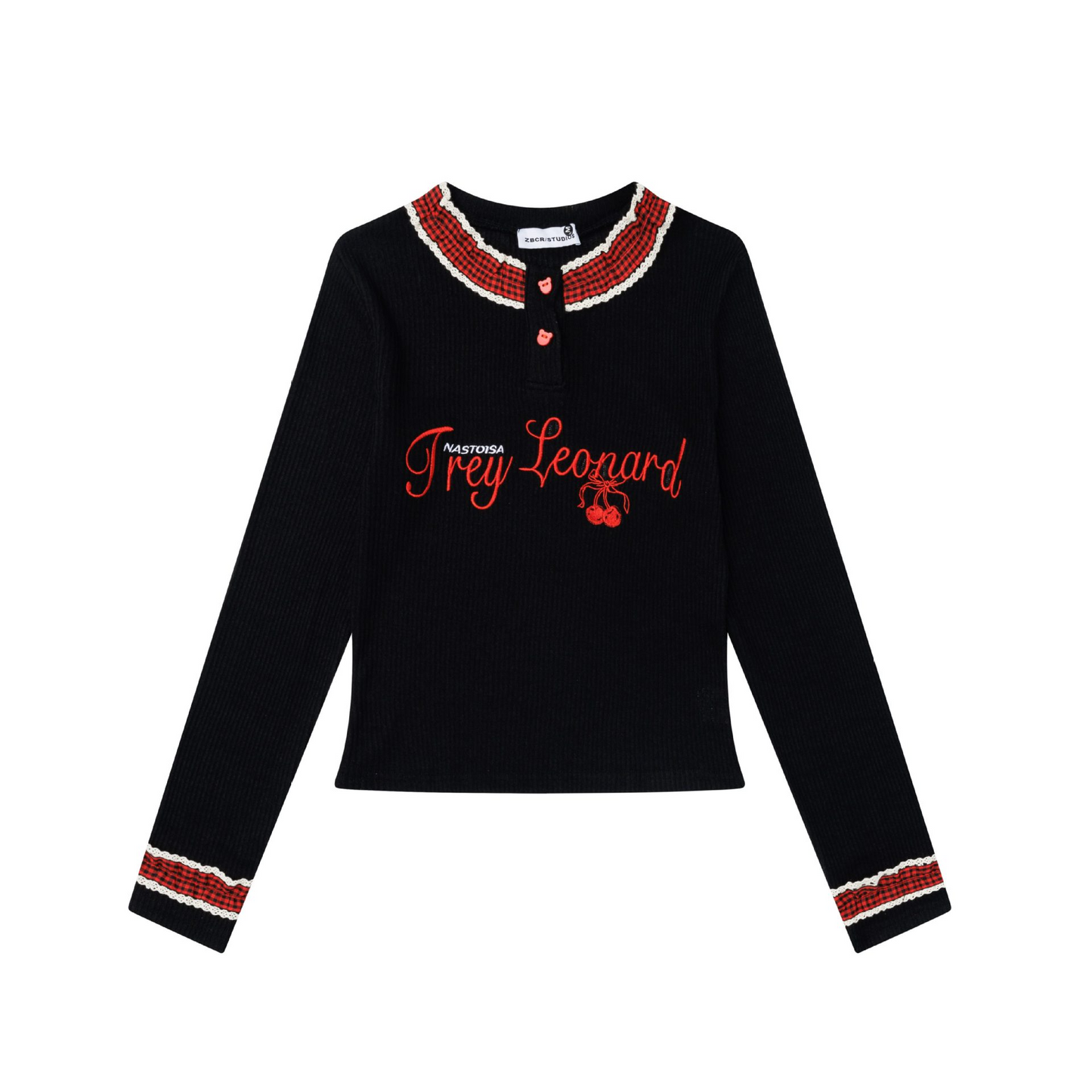 フロントボタンデザインロゴニット/cm0159