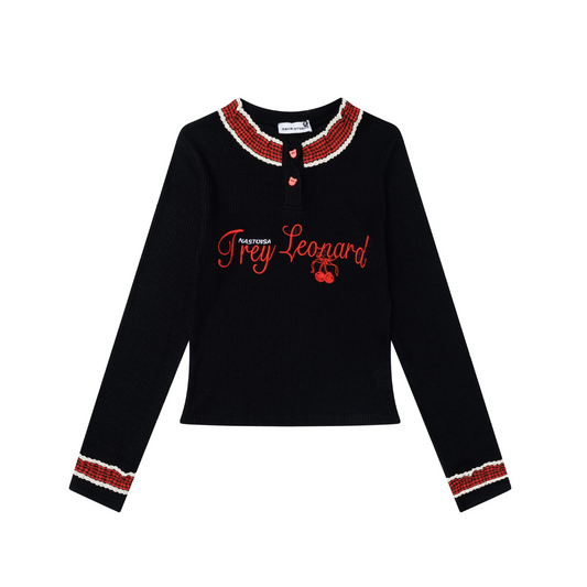 フロントボタンデザインロゴニット/cm0159