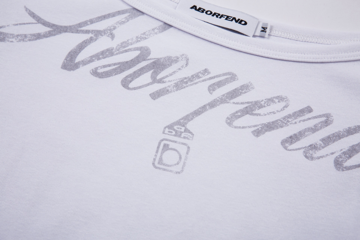 アシメオフショルダープリントTシャツ/cm0096