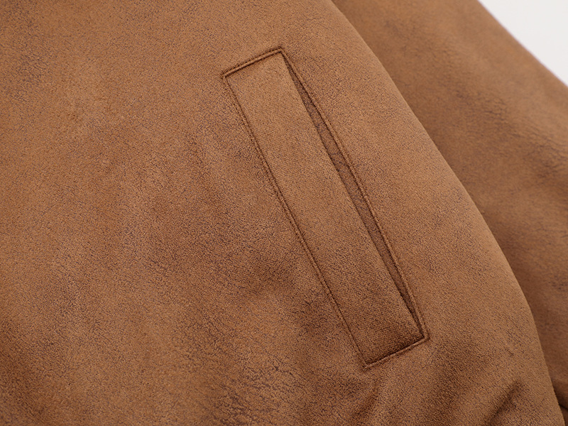 スエード調ファー付きジャケット/3color/cm0018