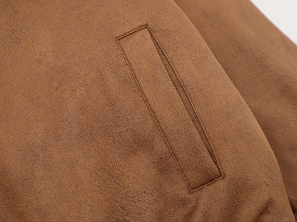 スエード調ファー付きジャケット/3color/cm0018