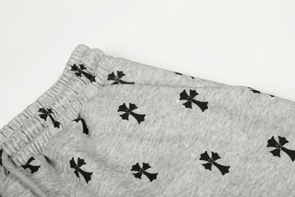 クロス柄スターロゴワイドパンツ/2color/cm0076